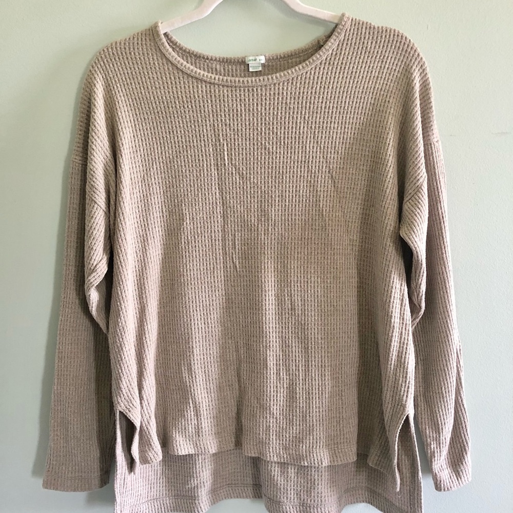 Aerie Soft Waffle Knit Crewneck Pullover
